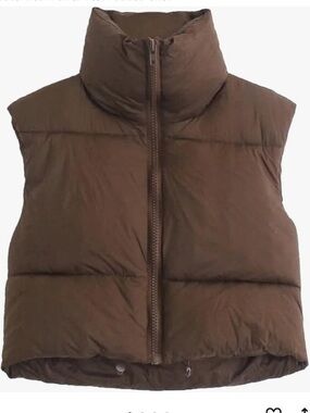 Cropped Puffer Vest